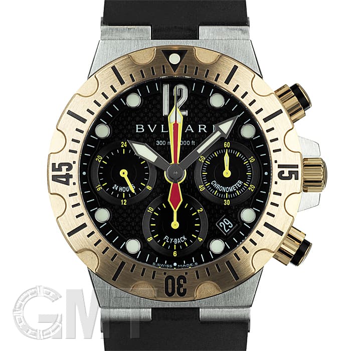 中古)BVLGARI ブルガリ ディアゴノ スクーバ 40mm フライバッククロノ