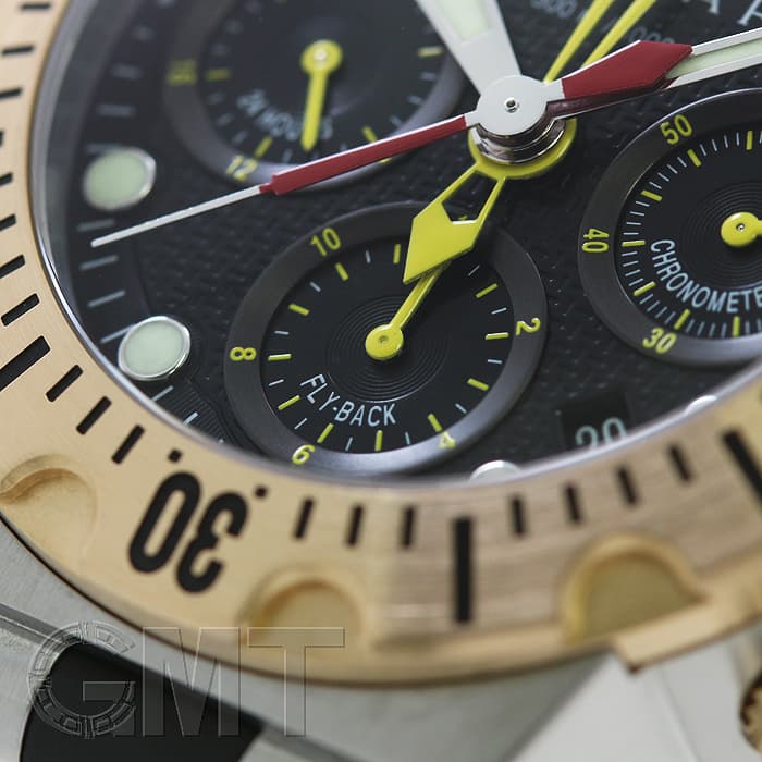 中古)BVLGARI ブルガリ ディアゴノ スクーバ 40mm フライバッククロノ