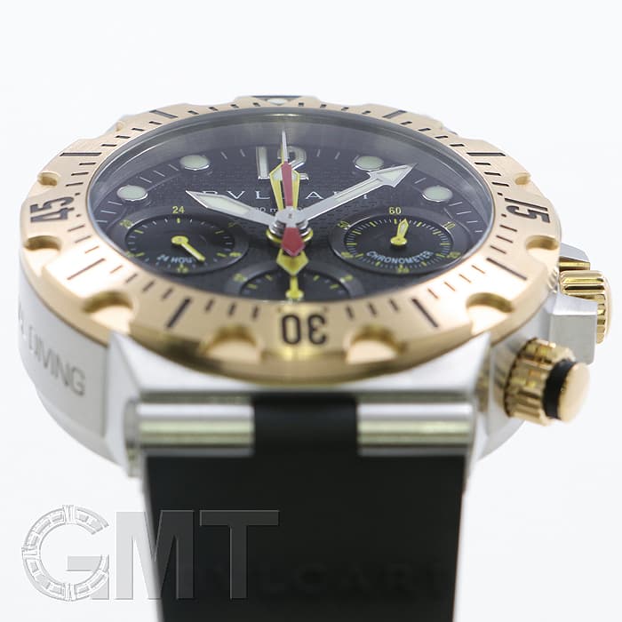 中古)BVLGARI ブルガリ ディアゴノ スクーバ 40mm フライバッククロノ