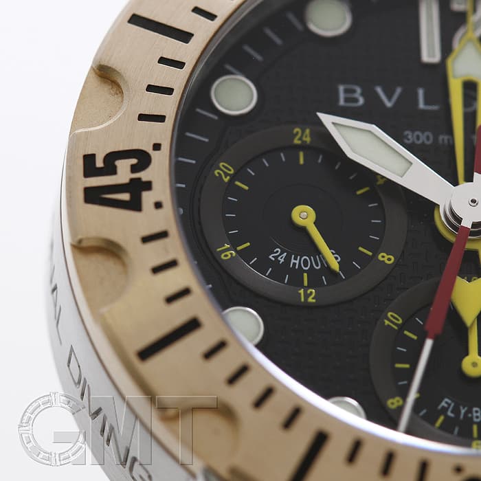 中古)BVLGARI ブルガリ ディアゴノ スクーバ 40mm フライバッククロノ