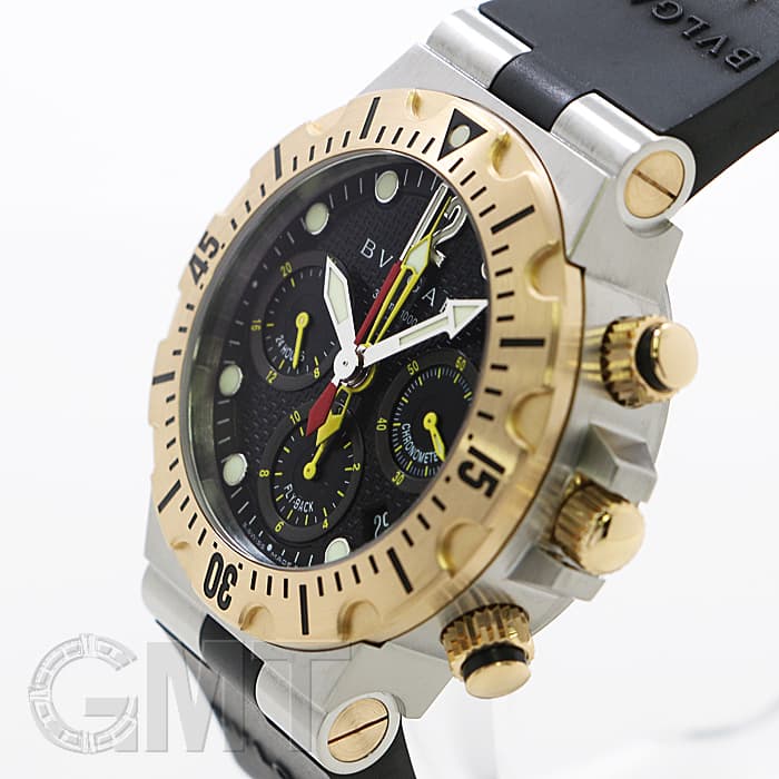 中古)BVLGARI ブルガリ ディアゴノ スクーバ 40mm フライバッククロノ