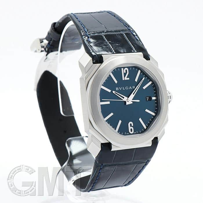 中古)BVLGARI ブルガリ オクト ソロテンポ ブルー BGO38C3SLD（商品ID