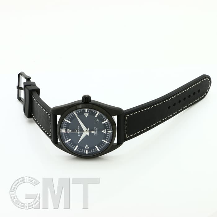 新品)ETERNA エテルナ コンティキ デイト PVDコーティング革 ブラック