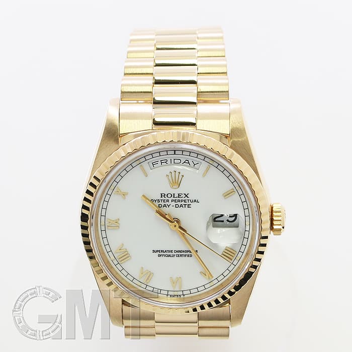 中古)ROLEX ロレックス デイデイト 18238 ホワイトローマ（商品ID