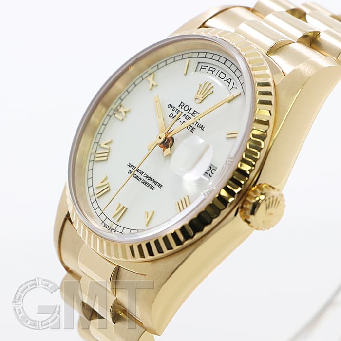 中古)ROLEX ロレックス デイデイト 18238 ホワイトローマ（商品ID