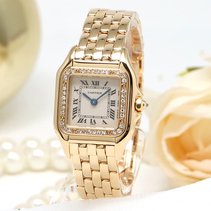 中古)CARTIER カルティエ パンテール ドゥ カルティエ SM WF3070B9