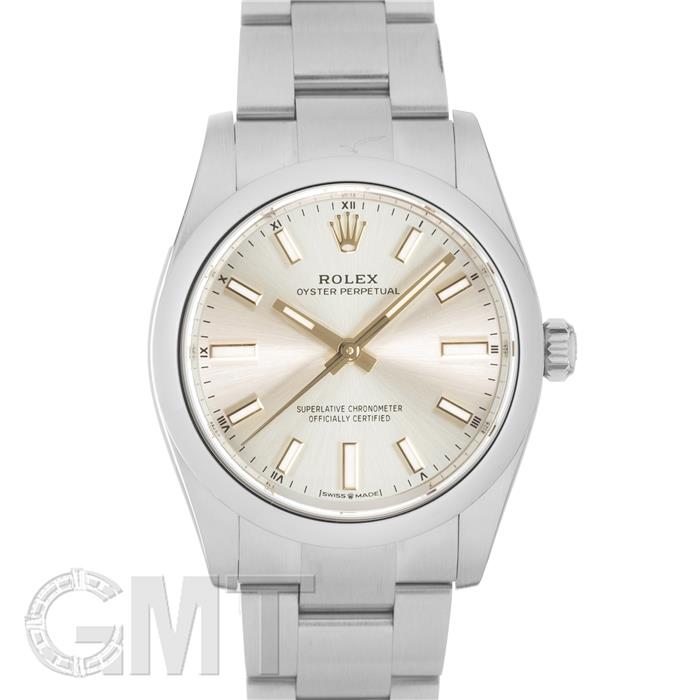 新品未使用 ROLEX ボールペン シルバー 中古)ROLEX ロレックス オイスターパーペチュアル 34 124200 シルバー