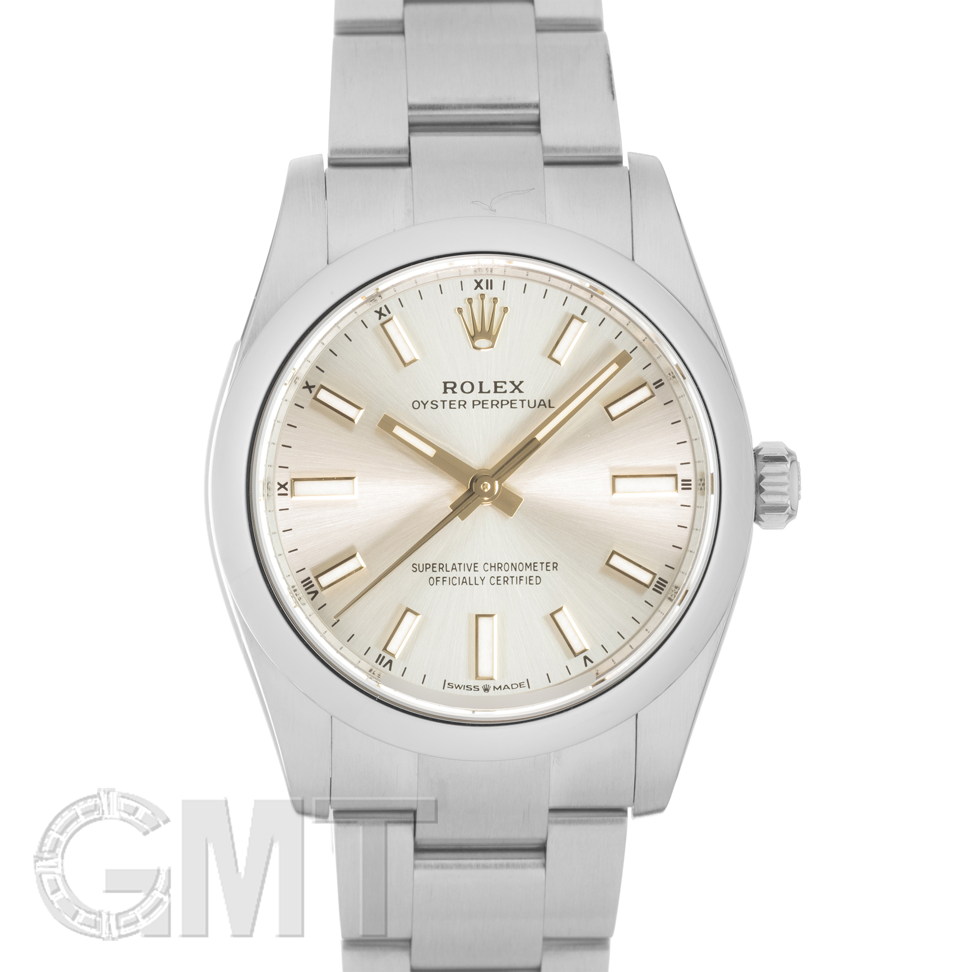 中古)ROLEX ロレックス オイスターパーペチュアル 34 124200 シルバー