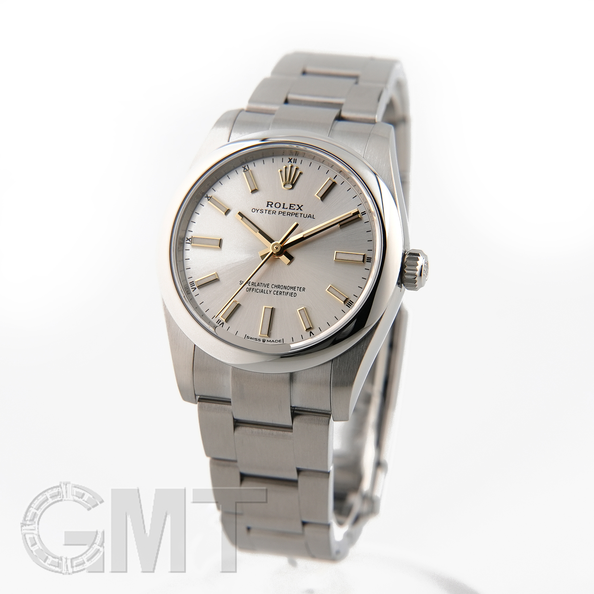 中古)ROLEX ロレックス オイスターパーペチュアル 34 124200 シルバー