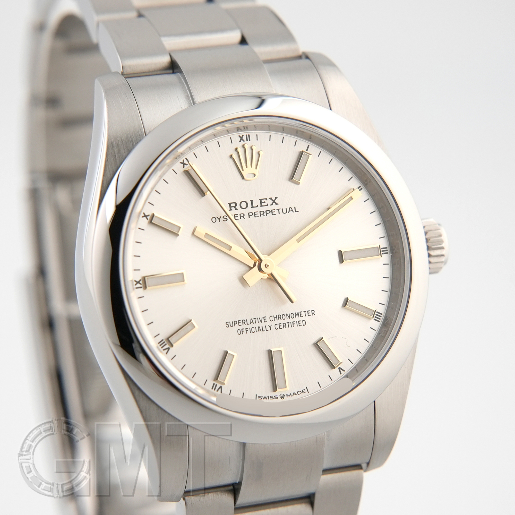 中古)ROLEX ロレックス オイスターパーペチュアル 34 124200 シルバー