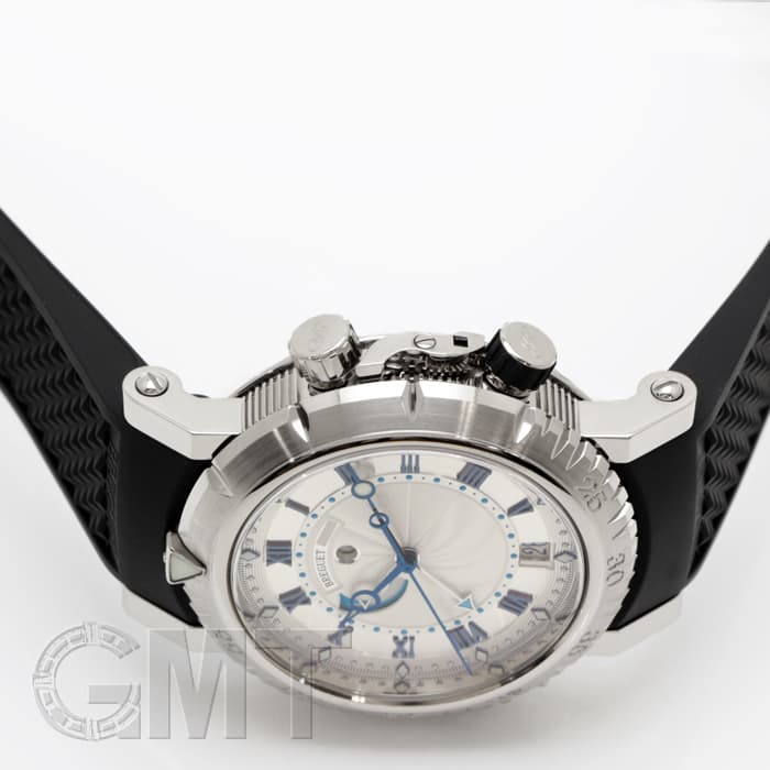 【Breguet】ブレゲ マリーンロイヤル23/20ｍｍホワイト 5827BA/12/5ZU シルバー Breguet（ブレゲ）マリーンII クロノグラフ