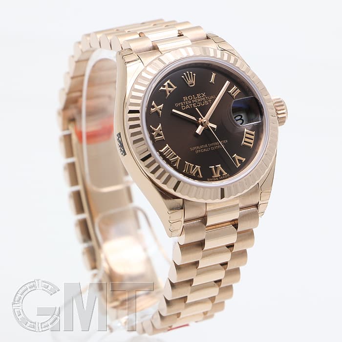 新品)ROLEX ロレックス デイトジャスト 28 279175 チョコレートローマ