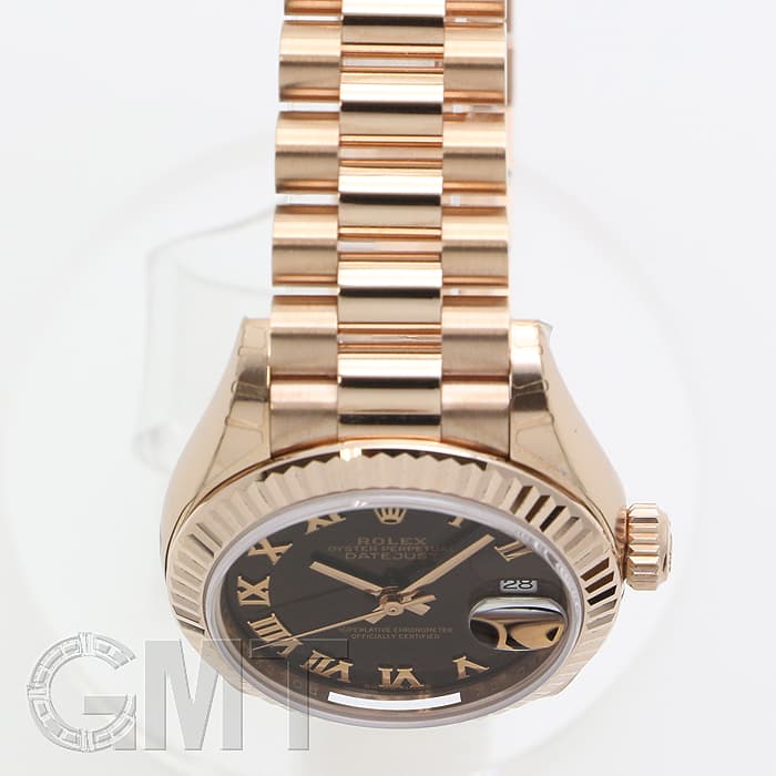 新品)ROLEX ロレックス デイトジャスト 28 279175 チョコレートローマ