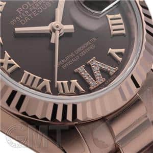 ROLEX ロレックス デイトジャスト 179175 ブラウン VIダイヤ ローマ メイン