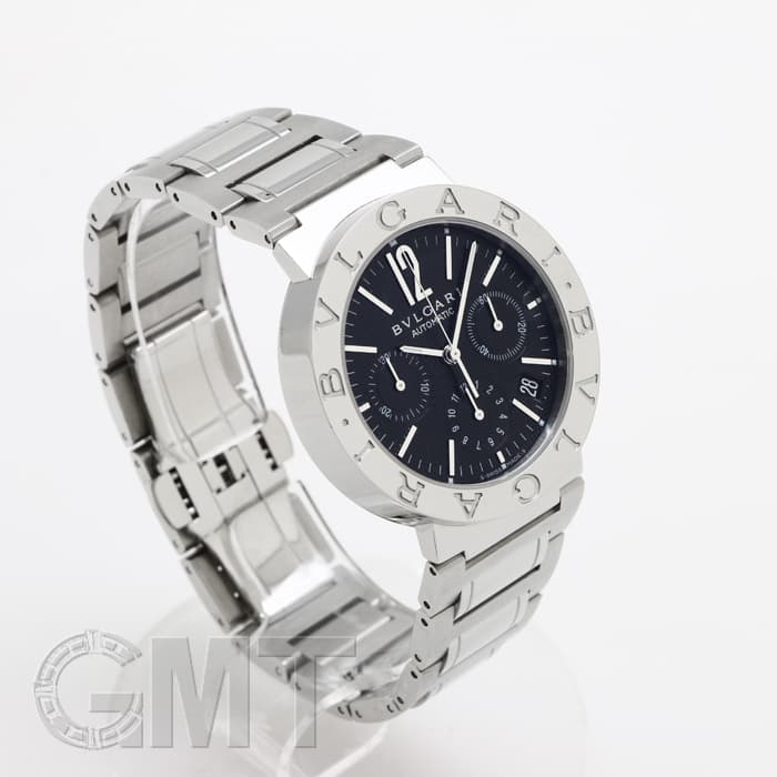 BVLGARI アナログ時計 ブラック 新品)BVLGARI ブルガリ ブルガリ・ブルガリ クロノグラフ