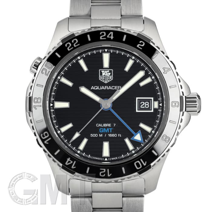 【TAG HEUER】タグホイヤー アクアレーサー オートマ SS ブラック文字盤 WAK211A.BA830/ng0683 新品)TAG HEUER タグ・ホイヤー アクアレーサー 500m キャリバー7 GMT