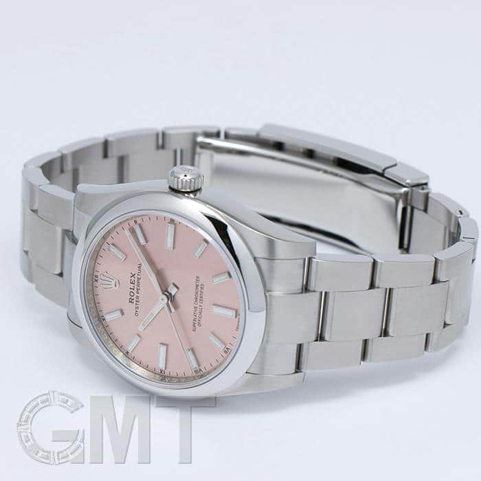 ロレックス ROLEX オイスターパーペチュアル ピンク　レディース　腕時計 新品)ROLEX ロレックス オイスターパーペチュアル 124200 ピンク（商品