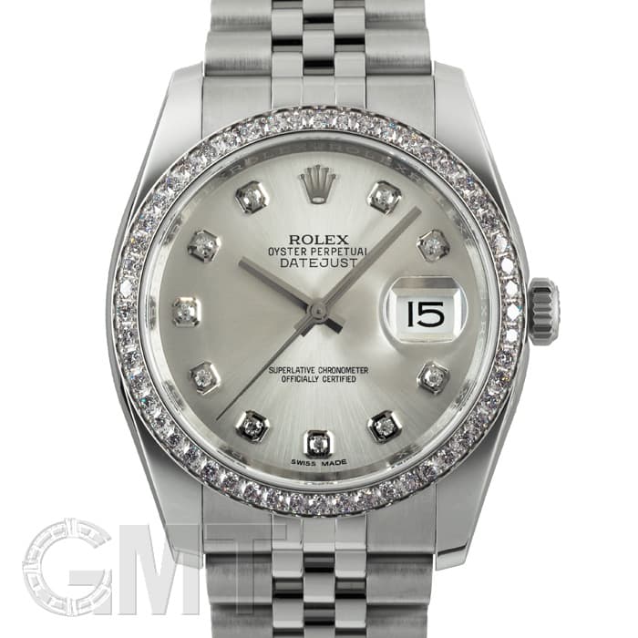 専門ショップ 中古)ROLEX シルバー 116244G デイトジャスト ロレックス 時計