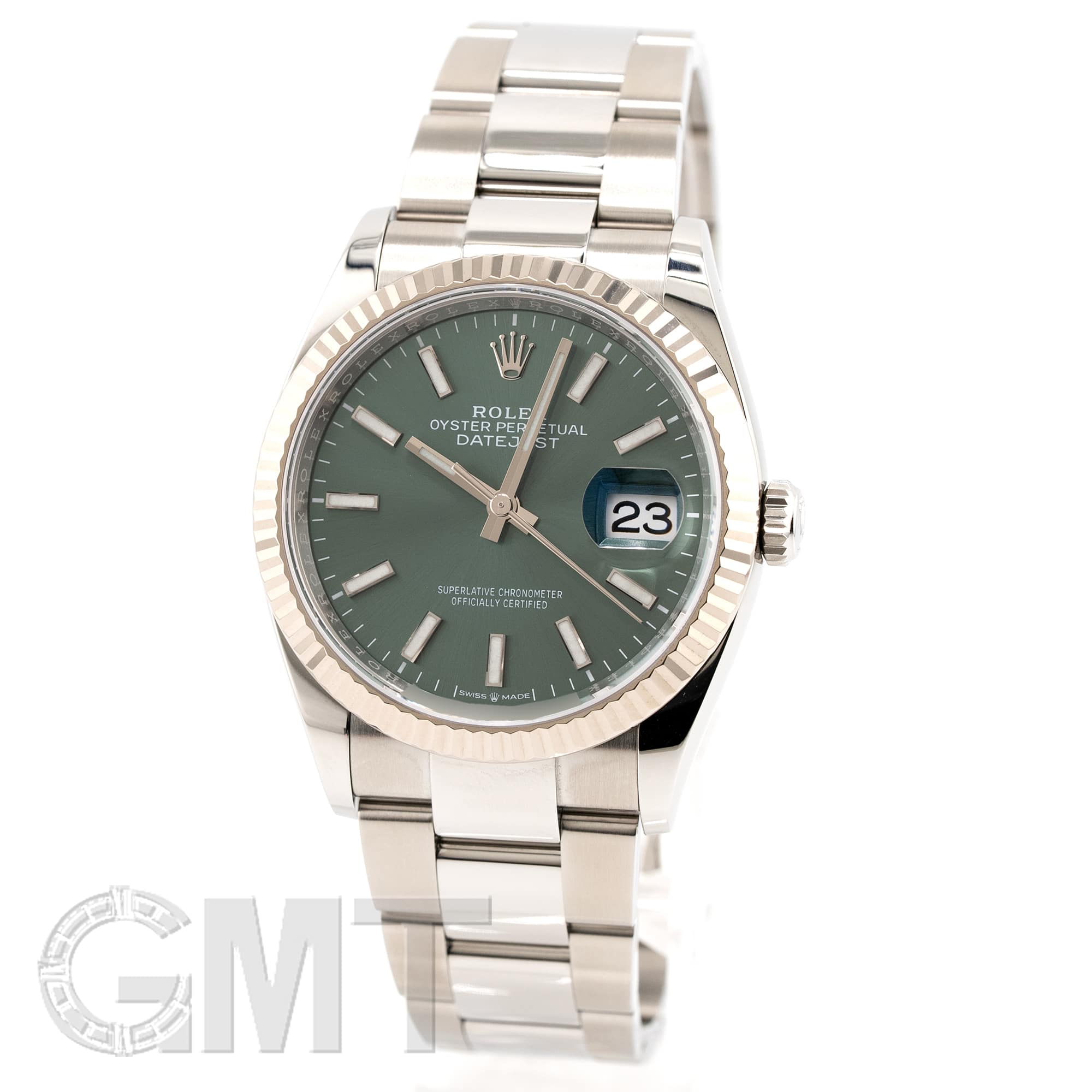 中古)ROLEX ロレックス デイトジャスト 36 126234 ミントグリーン 