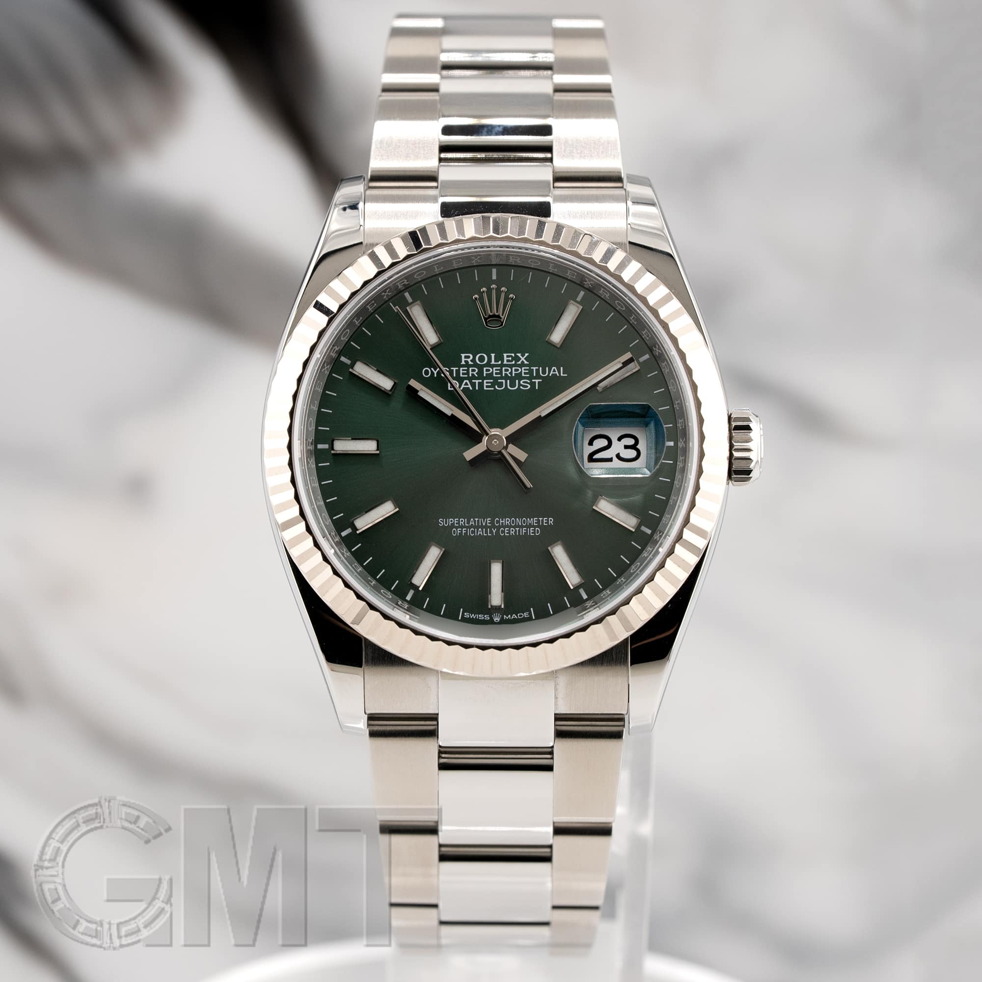 中古)ROLEX ロレックス デイトジャスト 36 126234 ミントグリーン 