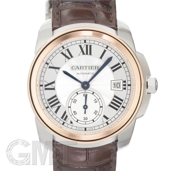 カリブル　ドゥ　カルティエ38mm WSCA0003 SS 革バンド　ホワイト カリブルドゥカルティエ38mm WSCA0003 SS 革バンドホワイト