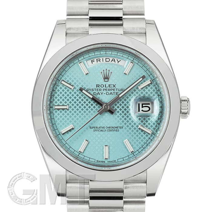 週末値下げ️⭕️SHIMANOTECHNICALEDITION H2.75 90 中古)ROLEX ロレックス デイデイト 40 228206 アイスブルー 斜め格子