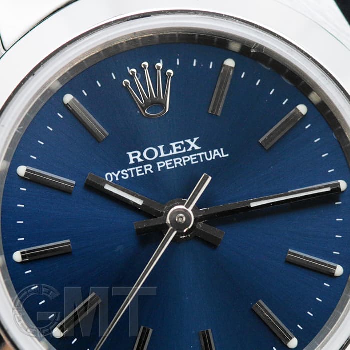 壁掛け ロレックス オイスターパーペチュアル 中古)ROLEX ロレックス オイスターパーペチュアル 76080 ブルー（商品