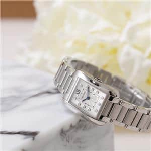 【廃盤品】Cartier タンクアングレーズSM コマ 3連 中古)CARTIER カルティエ タンク アングレーズ SM W4TA0003（商品ID