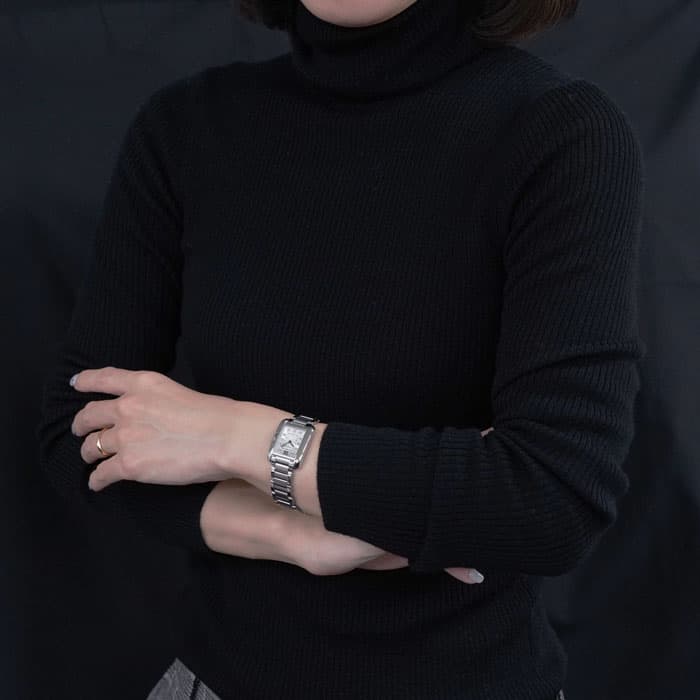 CartierカルティエタンクアングレースSMレディース腕時計 動作確認