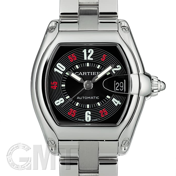 中古)CARTIER カルティエ ロードスター LM W62002V3 ブラックアラビア