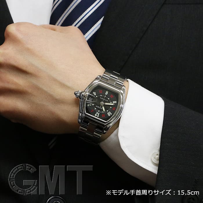 中古)CARTIER カルティエ ロードスター LM W62002V3 ブラックアラビア 