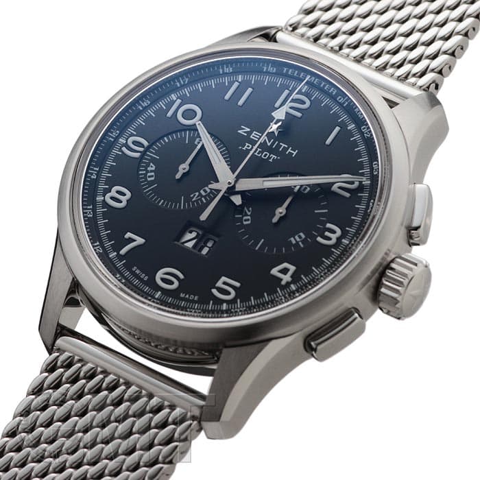 新品)ZENITH ゼニス エル・プリメロ パイロット ビックデイト