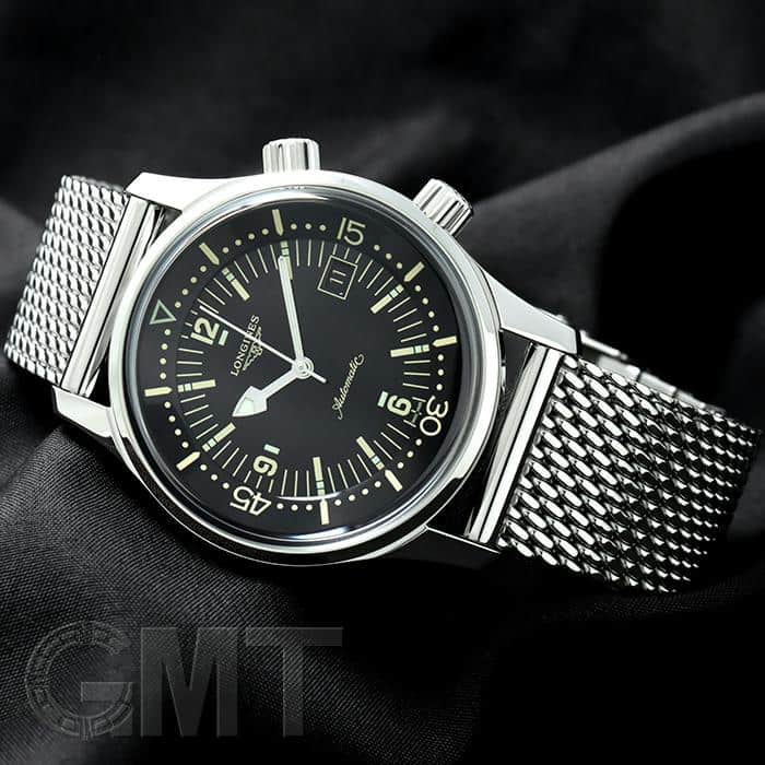 中古)LONGINES ロンジン ヘリテージ レジェンド ダイバー メッシュ