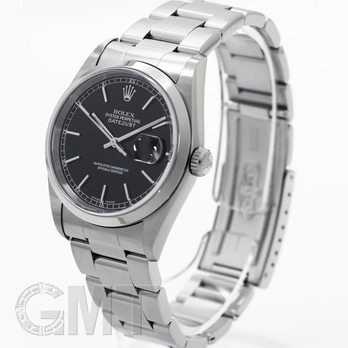中古)ROLEX ロレックス デイトジャスト 16200 ブラック（商品ID