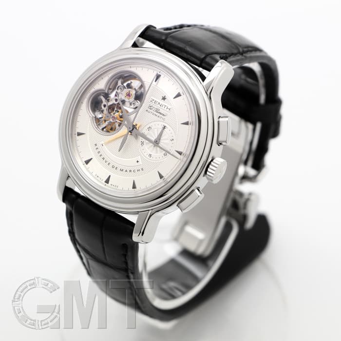 中古)ZENITH ゼニス クロノマスター Tオープン シルバー