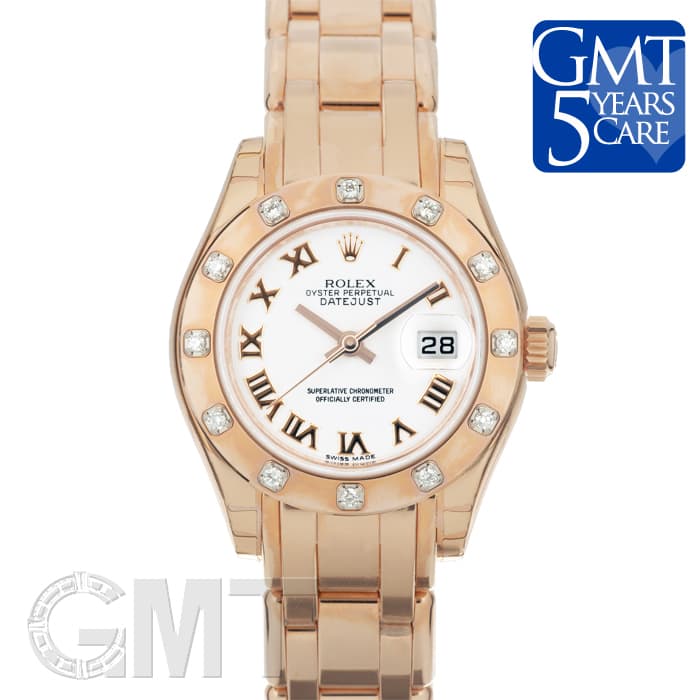 中古 ロレックス ROLEX 80315 ランダムシリアル ホワイト レディース 腕時計 ROLEX - 中古 ロレックス ROLEX 80315 ランダムシリアル ホワイト