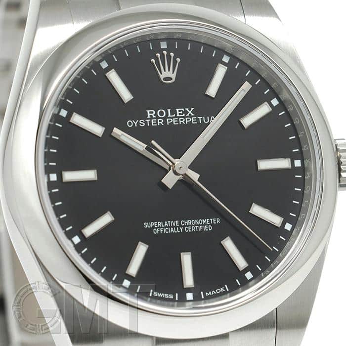 中古)ROLEX ロレックス オイスターパーペチュアル 39 114300 ブラック