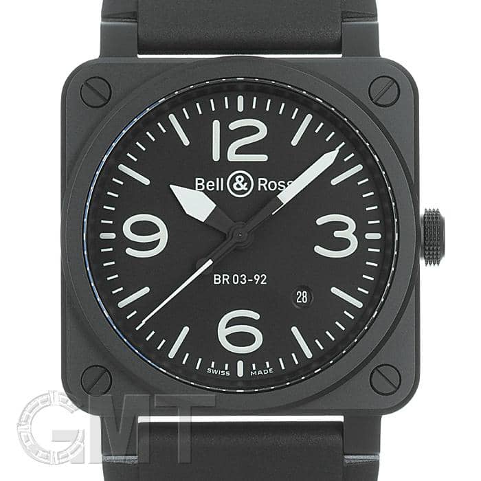 新品)BELL & ROSS ベル&ロス BR 03-92 ブラック マット BR0392-BL-CE