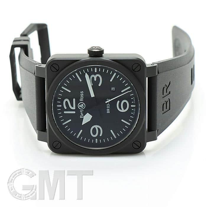 新品)BELL & ROSS ベル&ロス BR 03-92 ブラック マット BR0392