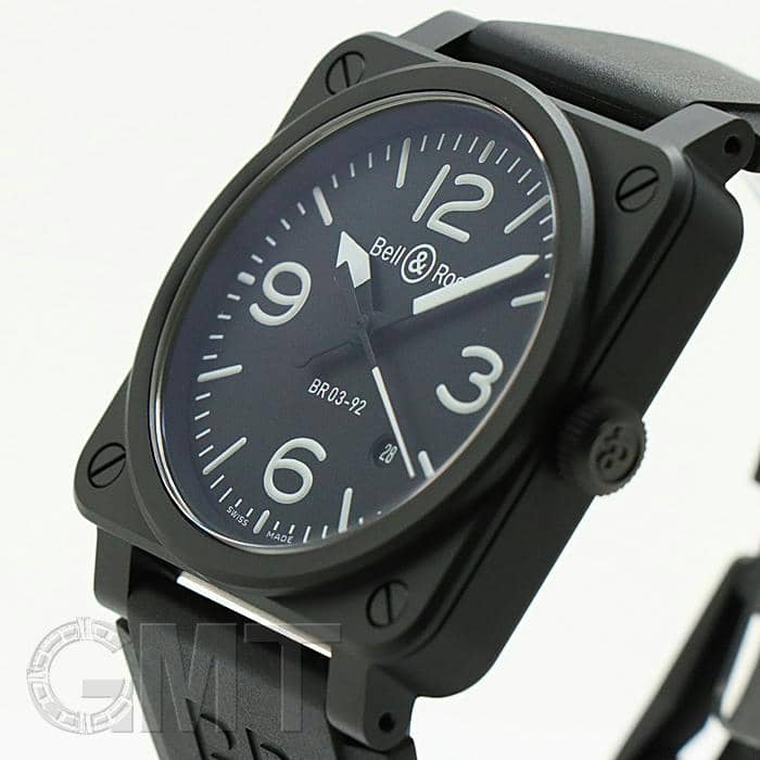 新品)BELL & ROSS ベル&ロス BR 03-92 ブラック マット BR0392-BL-CE
