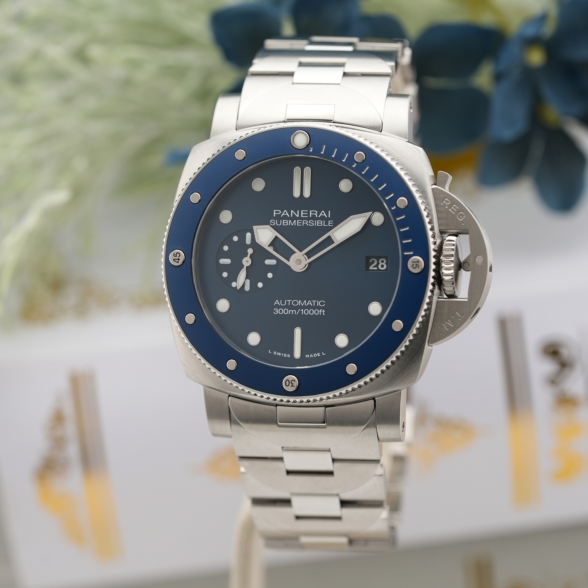 新品)OFFICINE PANERAI オフィチーネ パネライ サブマーシブル ブルー