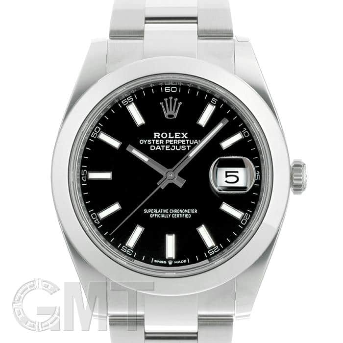 ロレックス　デイトジャスト41 126300用　オイスターブレス 中古)ROLEX ロレックス デイトジャスト 41 126300 ブラック オイスター