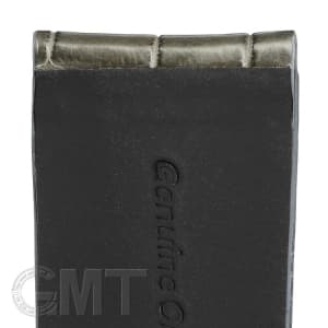 ウォッチアクセサリー 革バンド 【GMTオリジナル ストラップ】パネライ ルミノール用 クロコダイル　サイズ24ｍｍ-22ｍｍ　グレー 生成りステッチ メイン