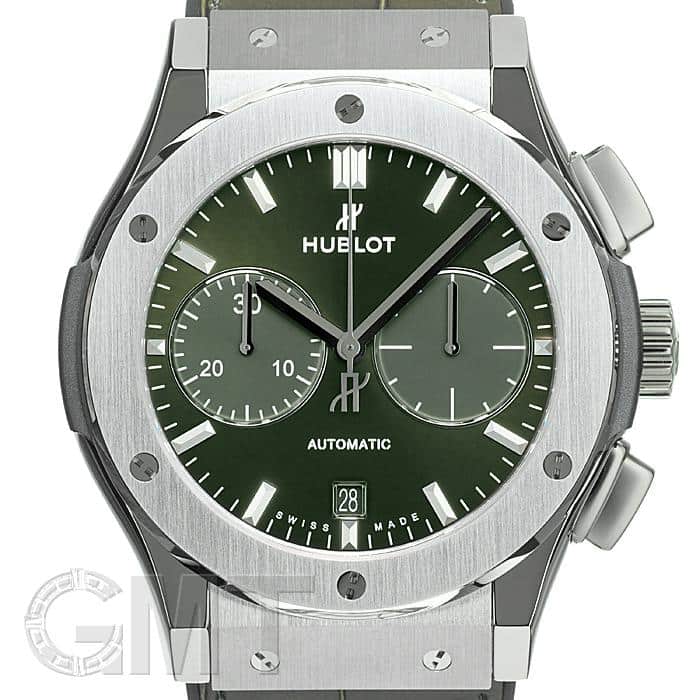 新品)HUBLOT ウブロ クラシック フュージョン チタニウム グリーン