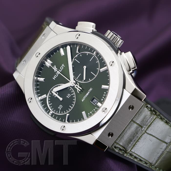 新品)HUBLOT ウブロ クラシック フュージョン チタニウム グリーン