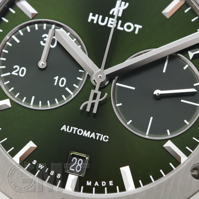 新品)HUBLOT ウブロ クラシック フュージョン チタニウム グリーン