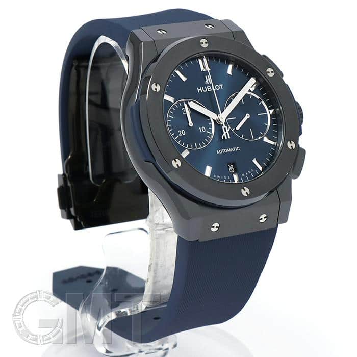 新品)HUBLOT ウブロ クラシック フュージョン セラミックブルー クロノ