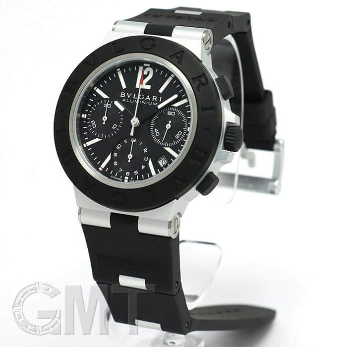新品)BVLGARI ブルガリ アルミニウム アルミニウム クロノグラフ