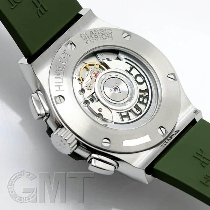 ウブロ HUBLOT 自動巻き時計レプリカ 新品)HUBLOT ウブロ クラシック チタニウム クロノグラフ グリーン
