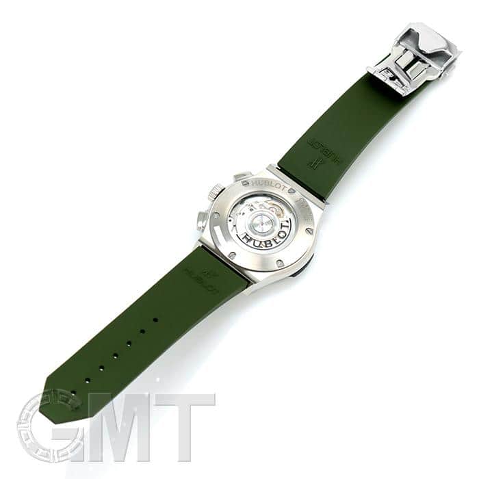 新品)HUBLOT ウブロ クラシック チタニウム クロノグラフ グリーン